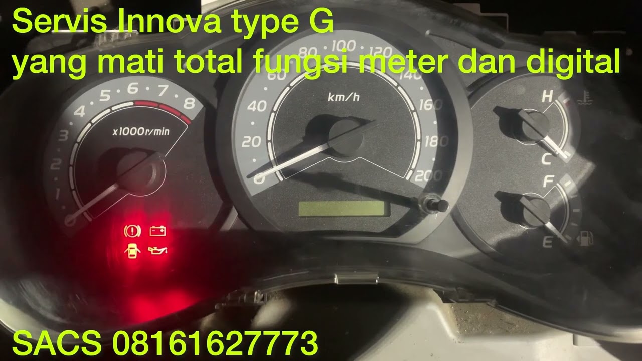 Servis speedometer Innova type G yang mati fungsi dan digital