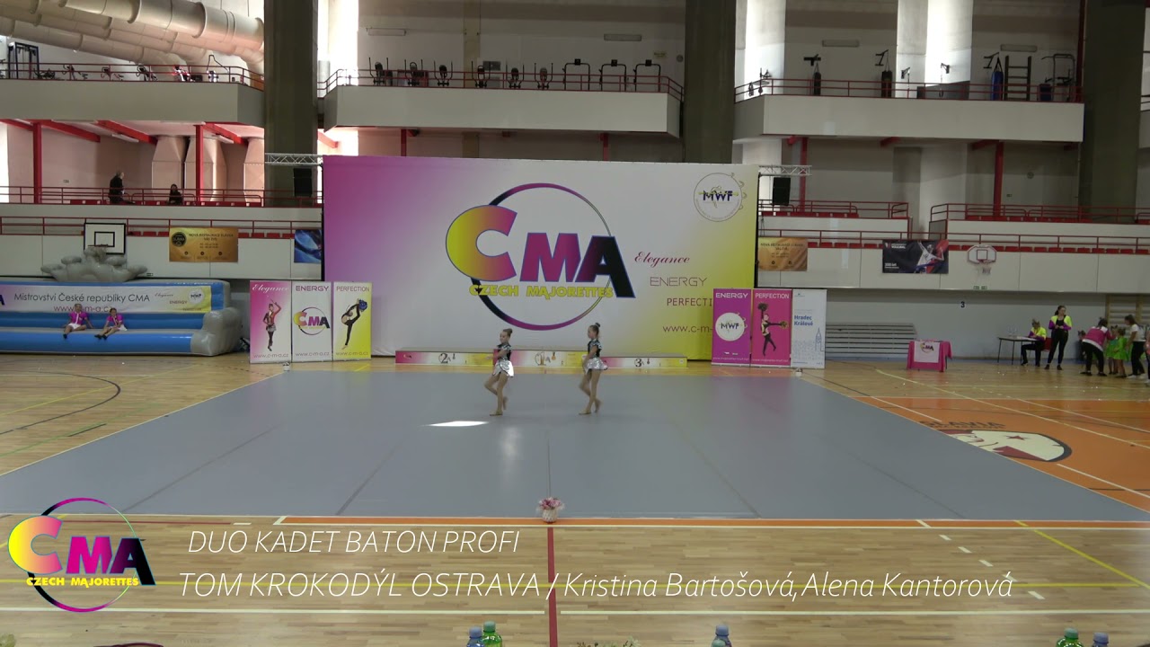 CMA MČR 2021 TOM KROKODÝL OSTRAVA Kristina Bartošová,Alena Kantorová / DUO KADET BATON PROFI