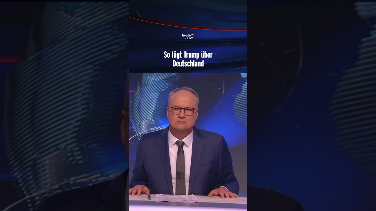 So l&uuml;gt Trump &uuml;ber Deutschland | heute-show #shorts