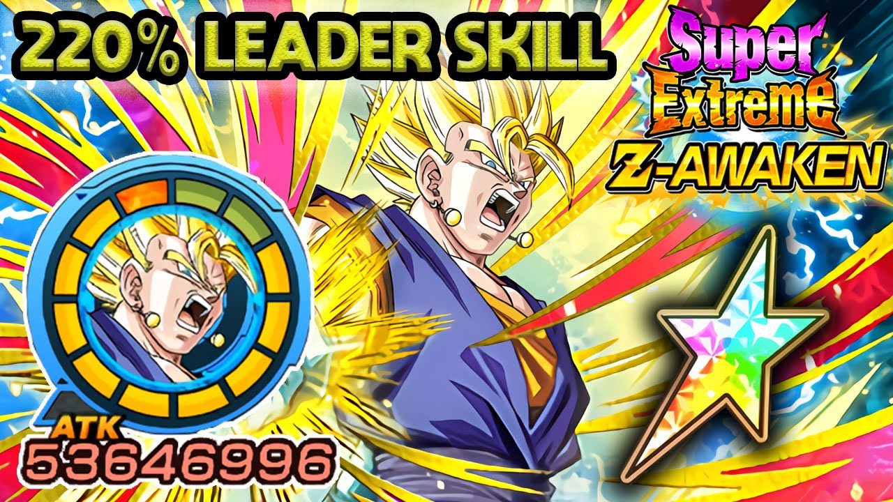 220% LEADER SKILL! 100% SUPER EZA AGL SUPER VEGITO LEVEL 10 LINKS! Dragon Ball Z Dokkan Battle