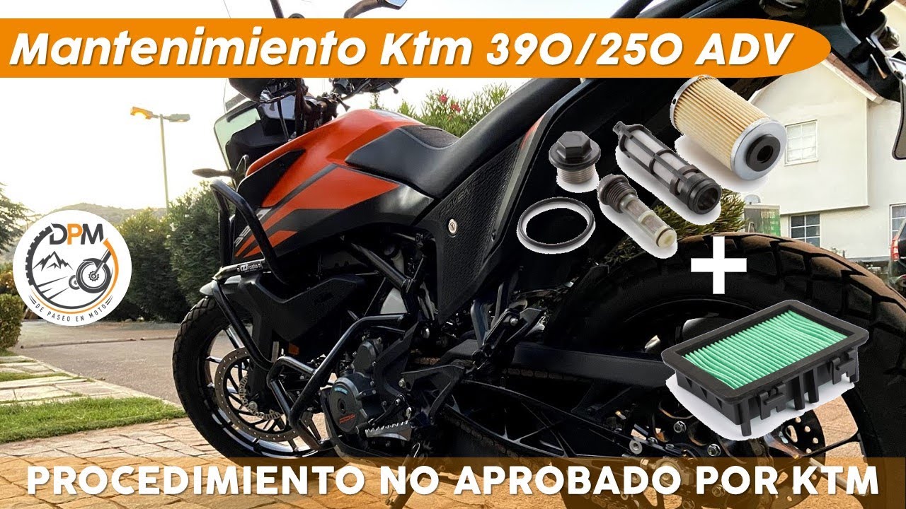 Mantenimiento a la Ktm 390 y 250 Adventure 😎👌, Cambio de Aceite, Filtro Aire y Reset de Servicio✌