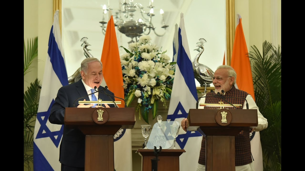 PM Modi & Israeli PM Benjamin Netanyahu at Joint Press Statement