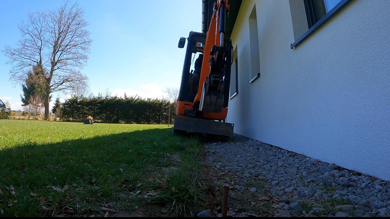 Przygotowanie pod-Mierzenie i kopanie pod pierwsze obrzeża