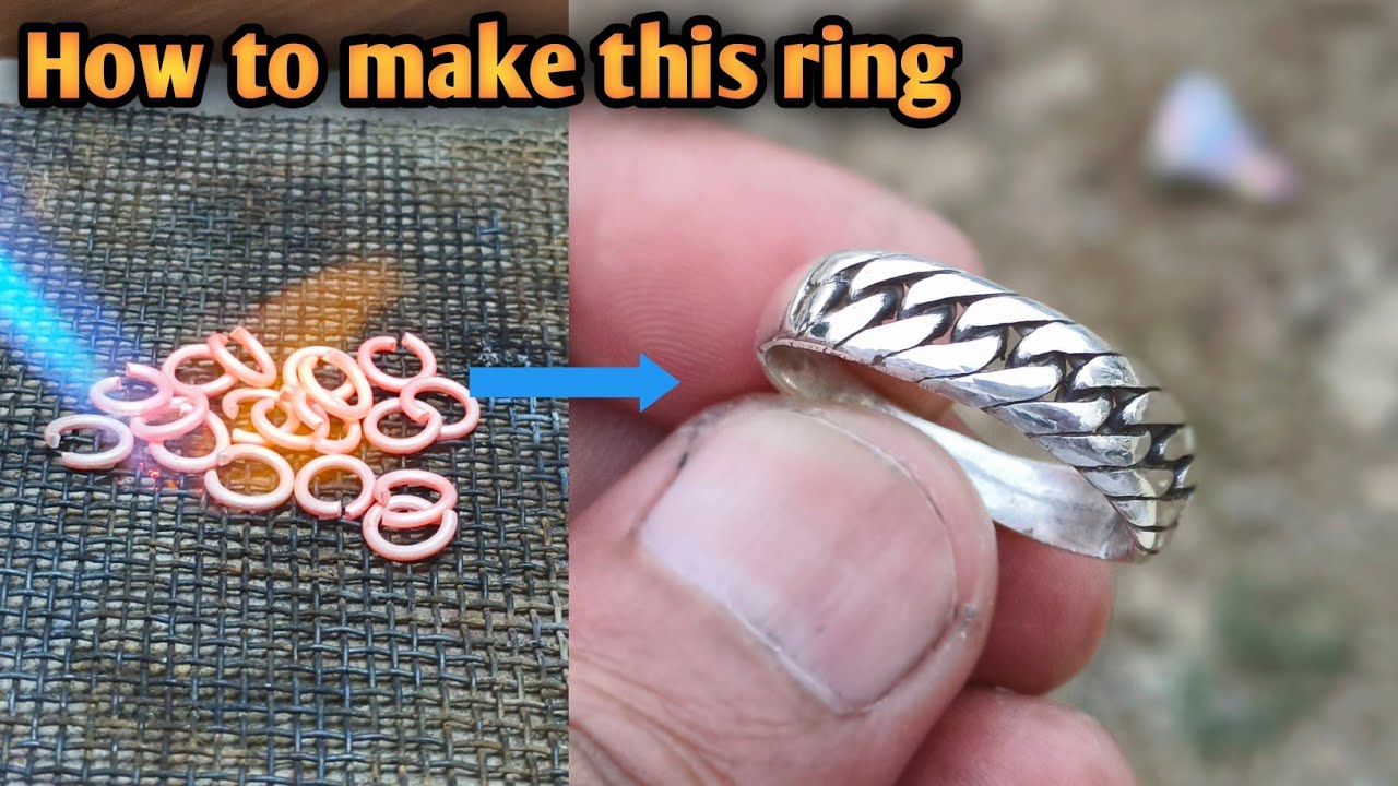 Chain Ring Making / Handmade Jewelry / How it's make