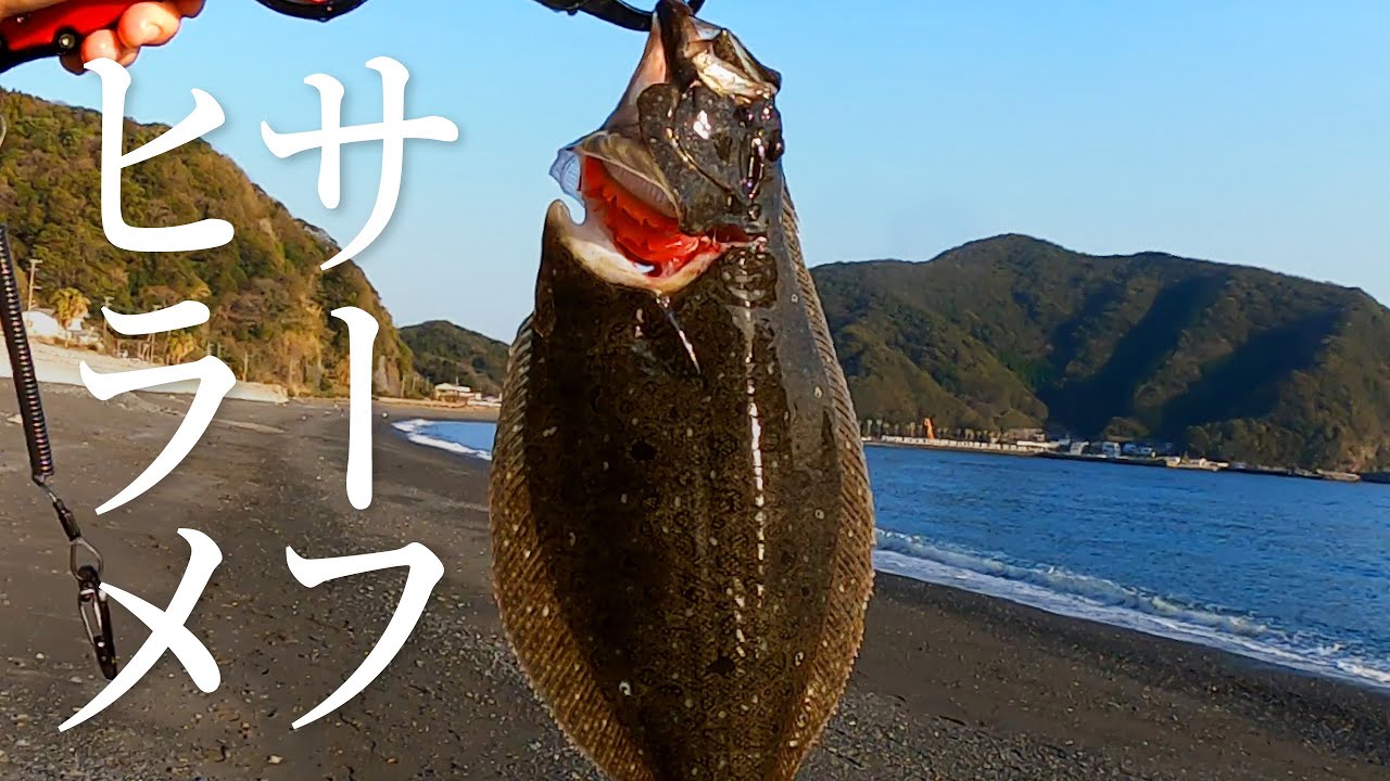 真冬に大分県のサーフでヒラメを釣る【ショアジギング】
