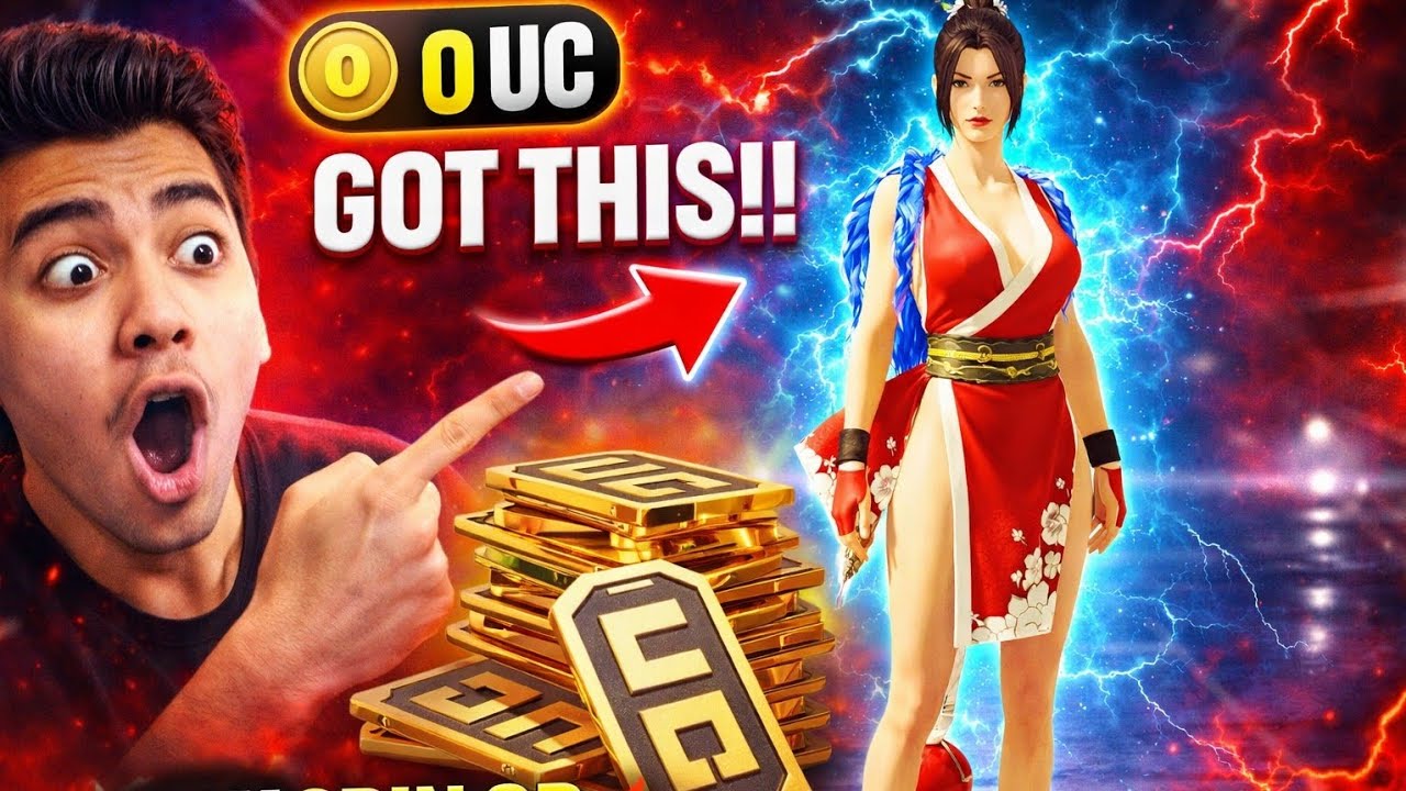 ONLY 10 UC 😱 Got KOF Outfit! BGMI Prize Path King of Fighters Luck Spin