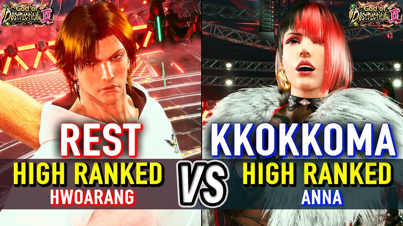 T8 🔥 REST (Hwoarang) vs KKOKKOMA (Anna) 🔥 Tekken 8 High Level Gameplay
