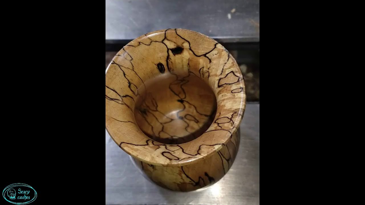 Woodturning Beech vase