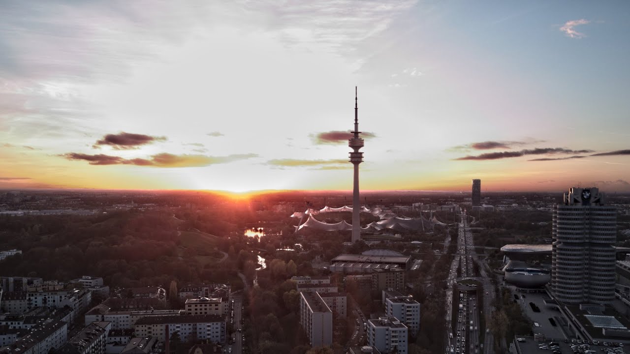 Munich from dusk till dawn (A drone hyperlapse)
