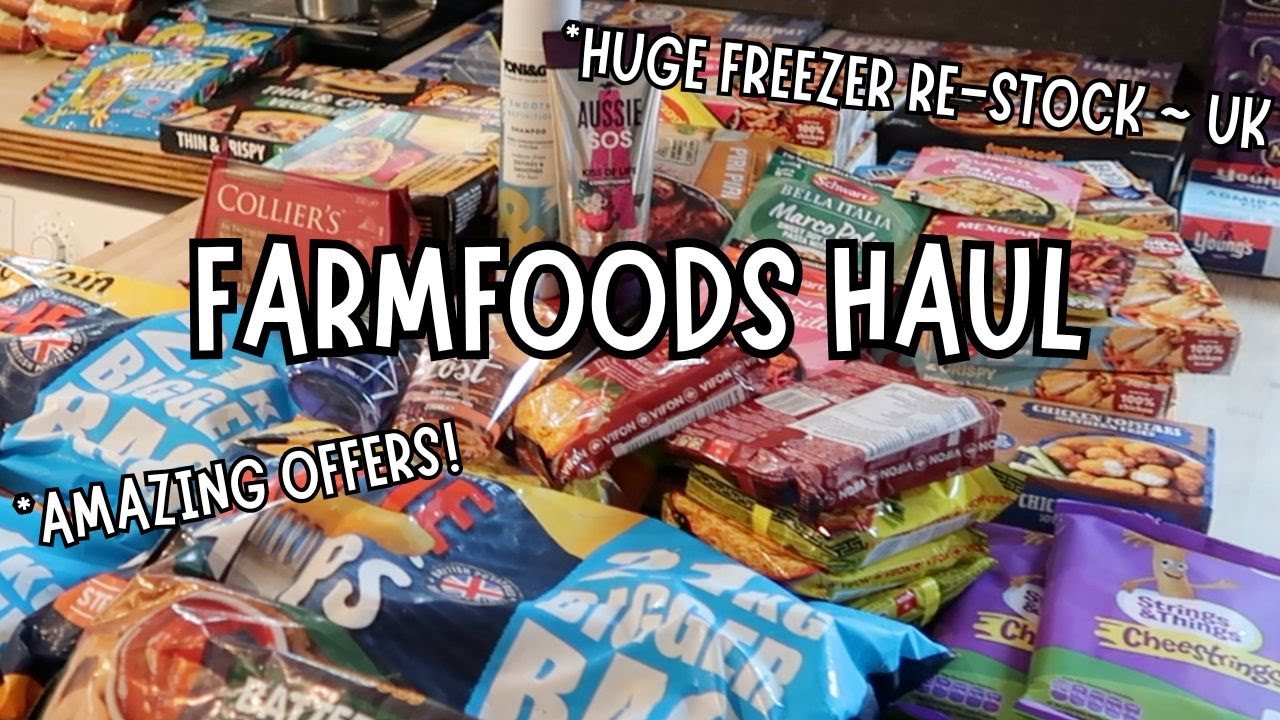 FARMFOODS GROCERY HAUL FOR A FAMILY OF 5 | Budget Shopping UK 🇬🇧