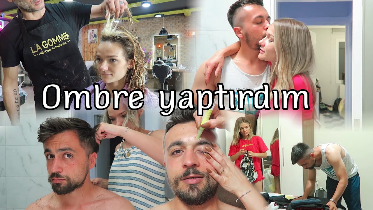 OMBRE YAPTIRDIM 🙈 | Soğuk sarı saç boyama, Kocamın saçlarını kestim, Dolap düzeni, Vlog