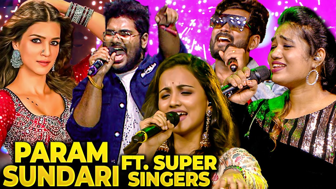 Manasi vs Srinisha 💥போட்டி போட்டு Param Sundari 😍 Live Singing Performance🎵 Crowd gone Mad 💖