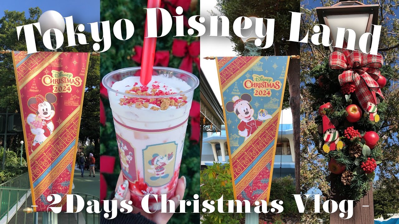 【Vlog】2 Days Disney Christmas 2024🎄ディズニークリスマス2024  11月27日-28日 クリスト見納め