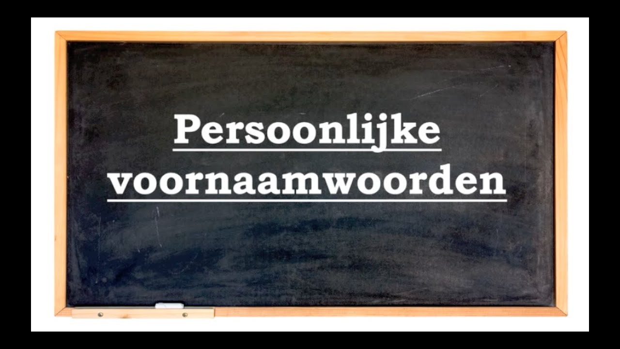 Meester Nicky TV persoonlijke voornaamwoorden