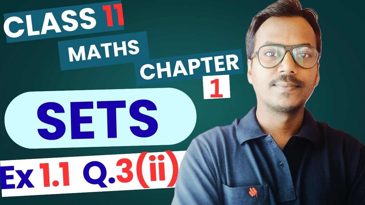 Class 11 Maths Ch 1 Ex 1.1 Q3 (ii) Solved | Sets | NCERT | CBSE 2026 | 100 Classes by RK