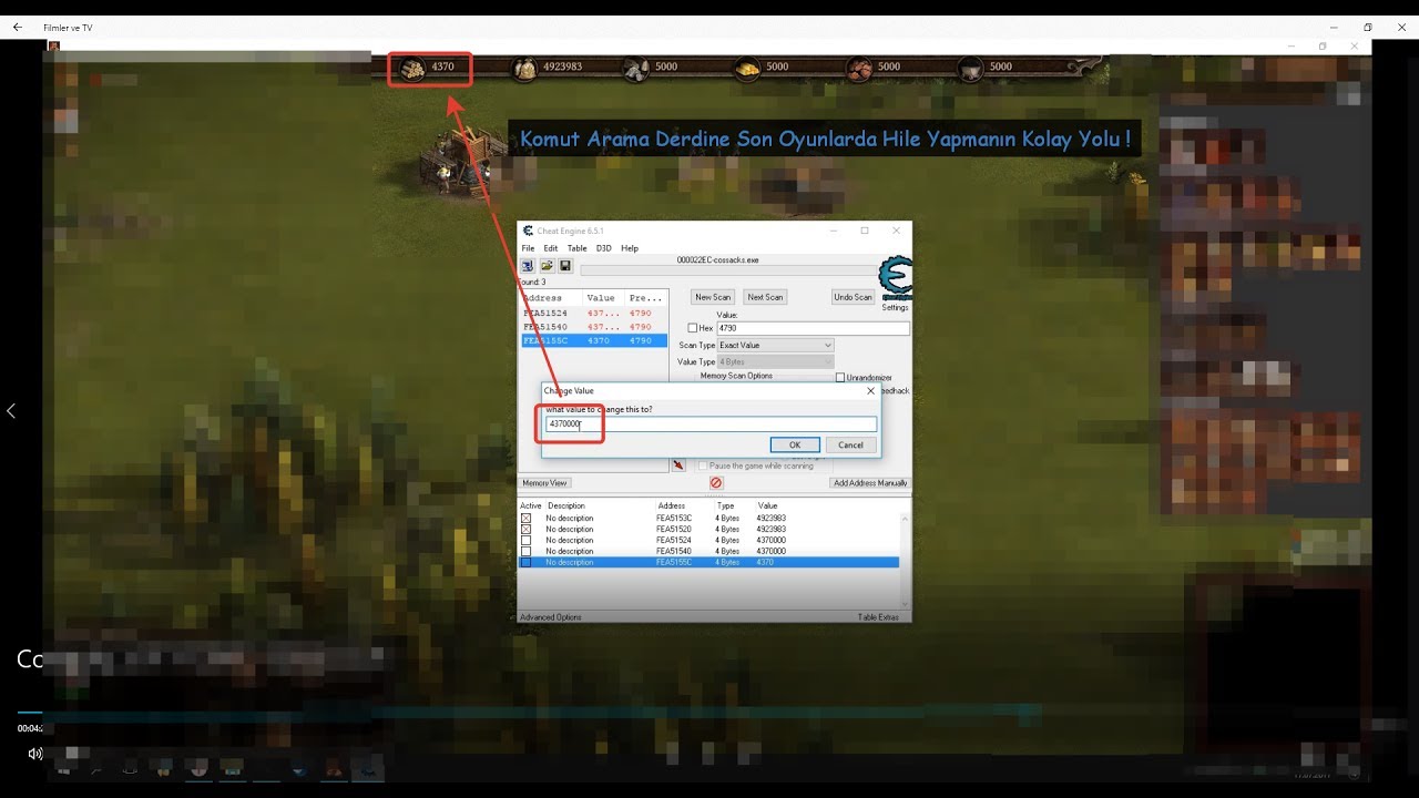 Cheat Engine | Memory Hack ile Oyunlarda Hile Yapmak