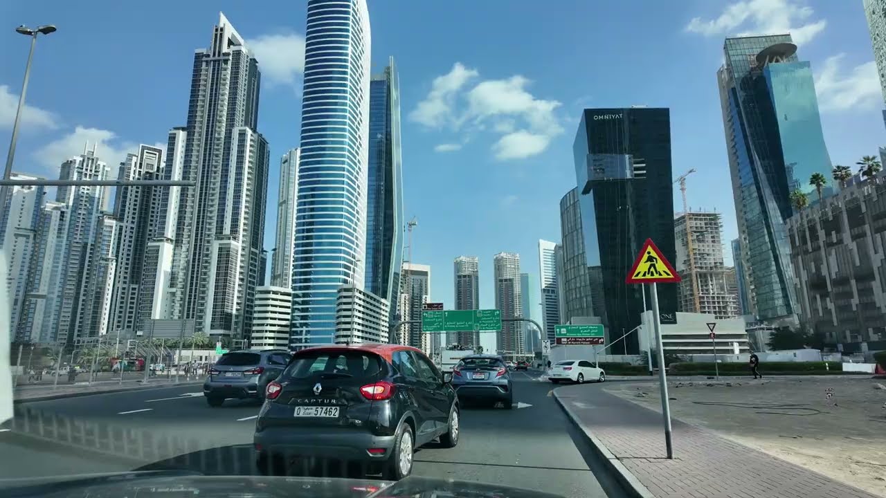 Dubai Water Canal to Motor City | 4K Dubai Ride (Passenger POV)
