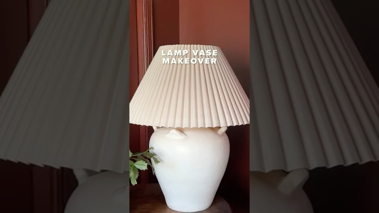 Watch this Thrifted Vase Transform into a High-End Lamp Dupe #diy #thriftflip #lighting