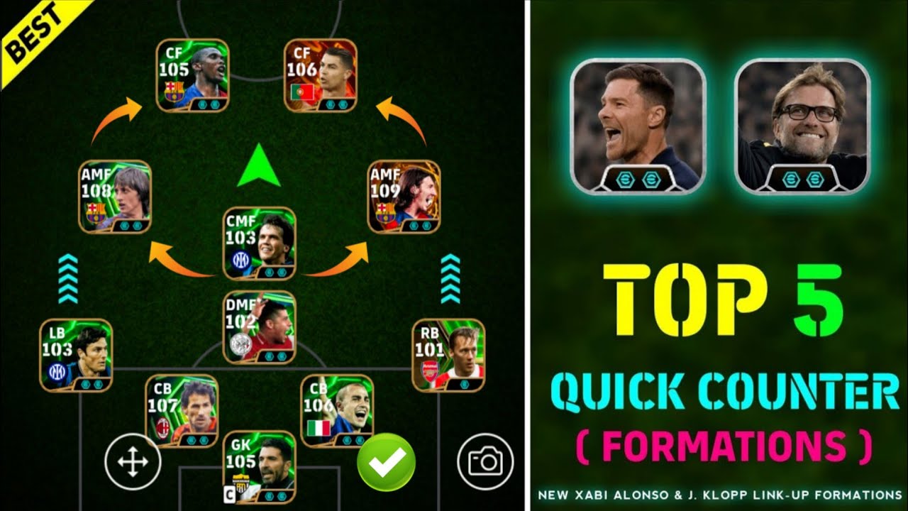 Топ-5 лучших контр-стратегий в eFootball 2026 🔥 | Лучшие расстановки в eFootball 2026