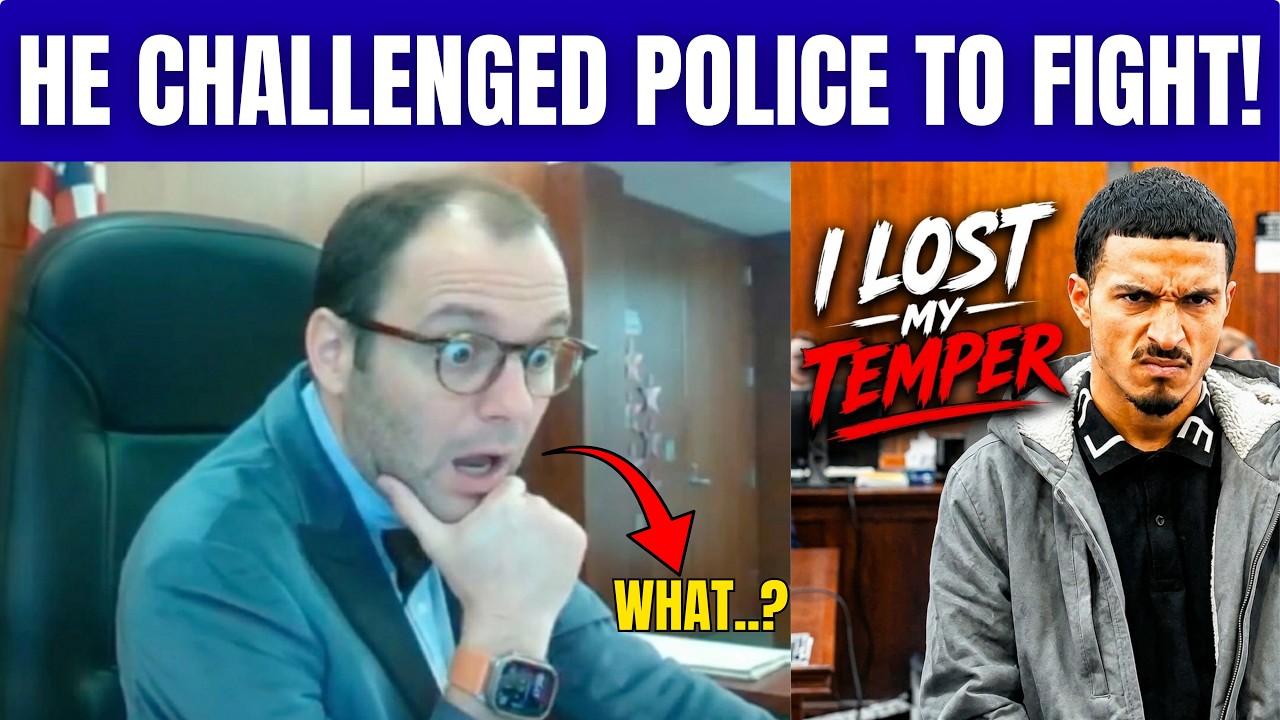 Judge Fleischer Confronts Defendant Who Challenged Police to Fight & Couldn't Control His Temper