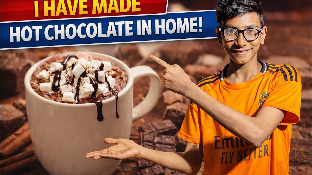 I have made hot chocolate in home #made#