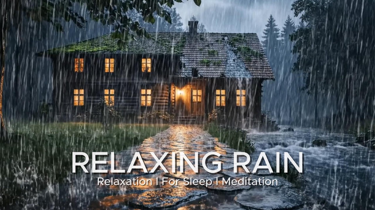 Stop Overthinking Tonight with Heavy Rain & Thunder Over the Car During a Storm
