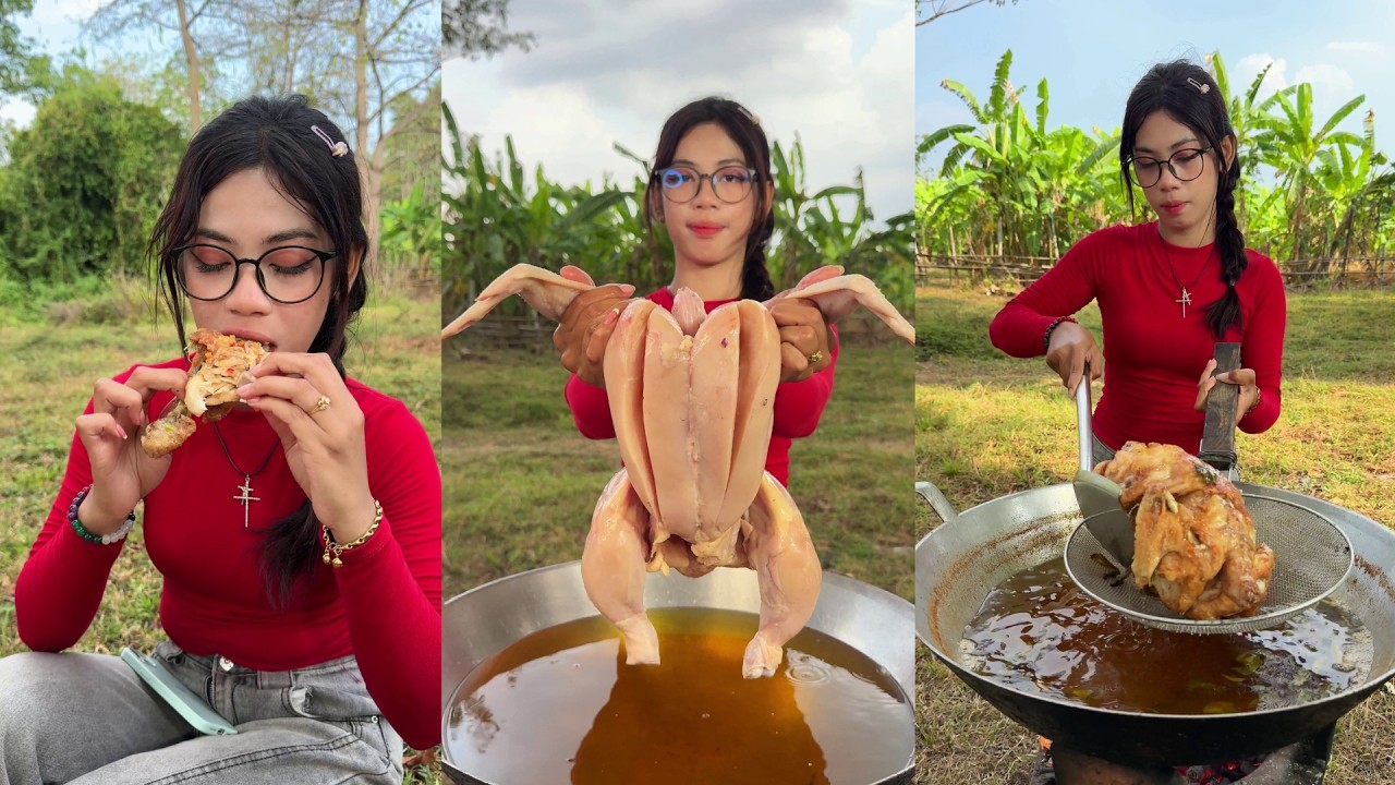 Amazing cooking deep fried chicken braised recipe