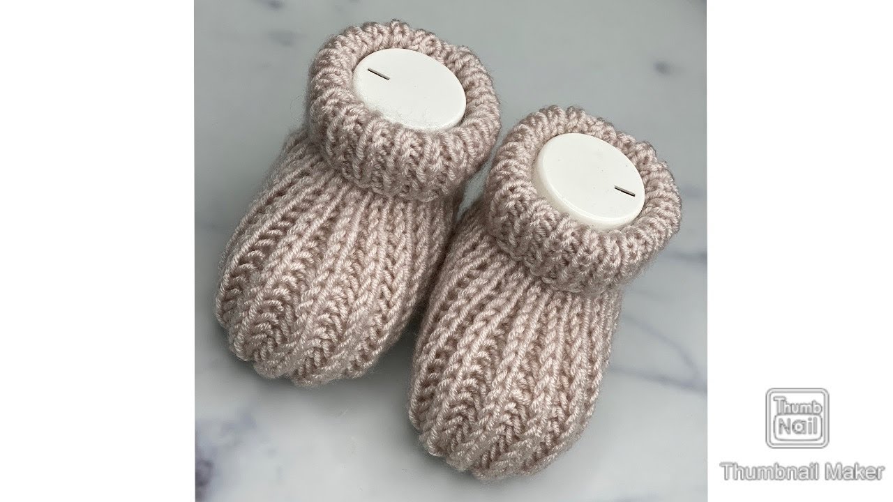 Babyschuhe stricken. Babypuschen
