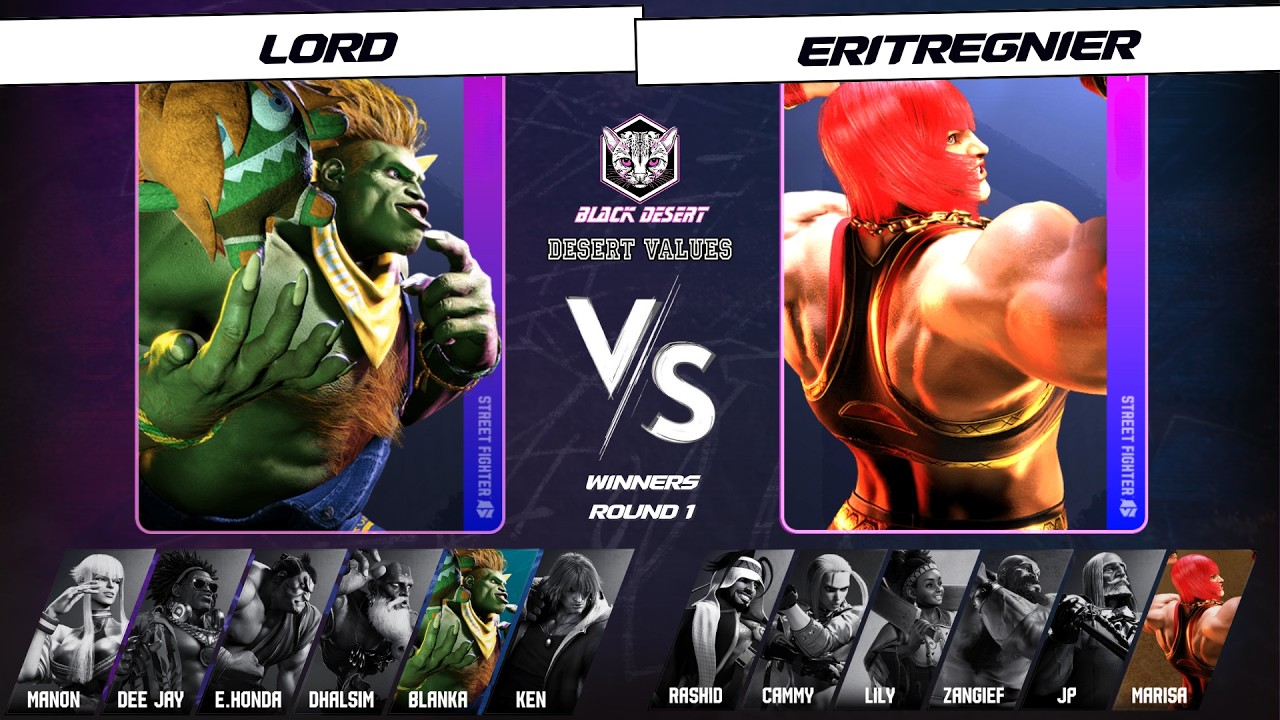 Desert Values Vol. 3 SF6 Winners Round 1 - Lord vs Eritregnier