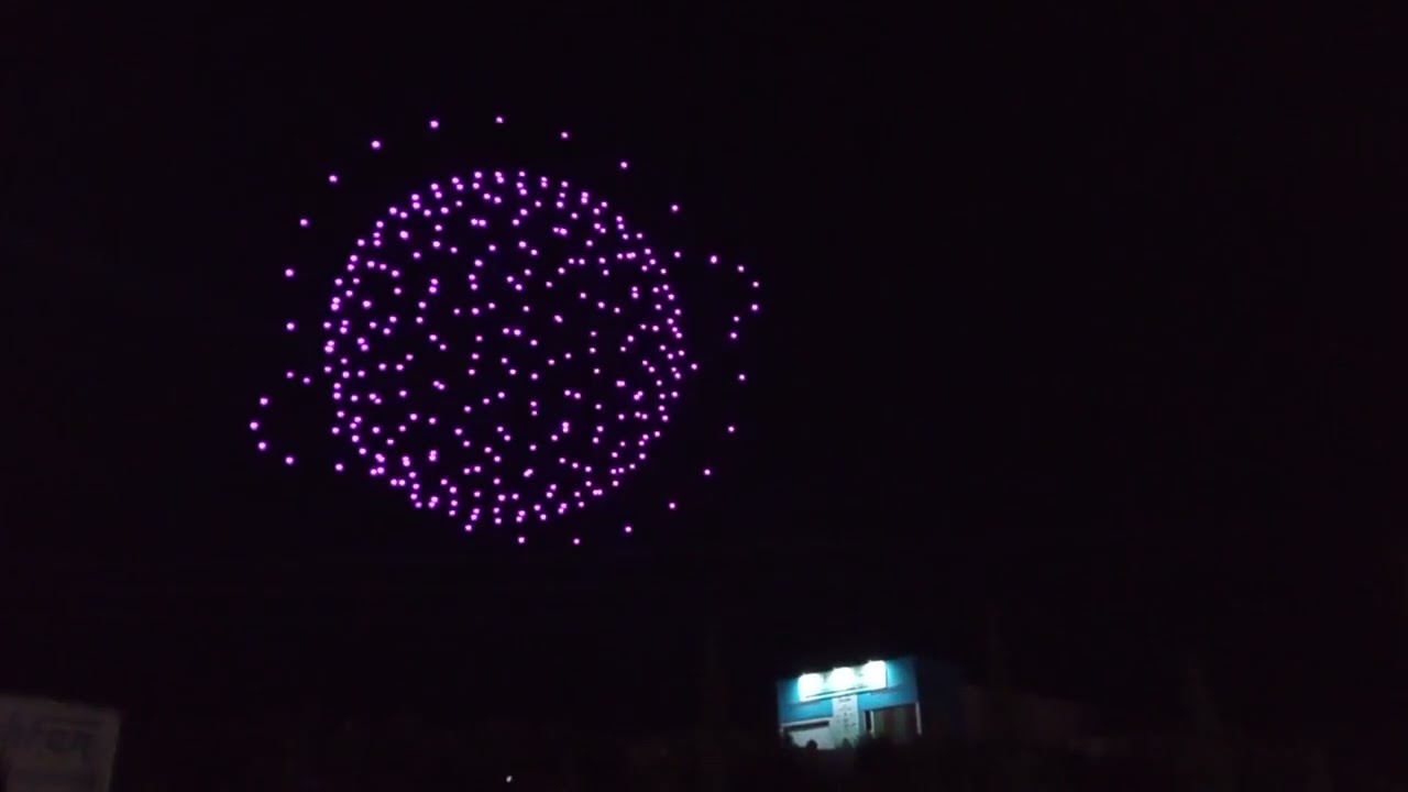 Feria San Lucas Jaén 2024, espectáculo de 300 drones