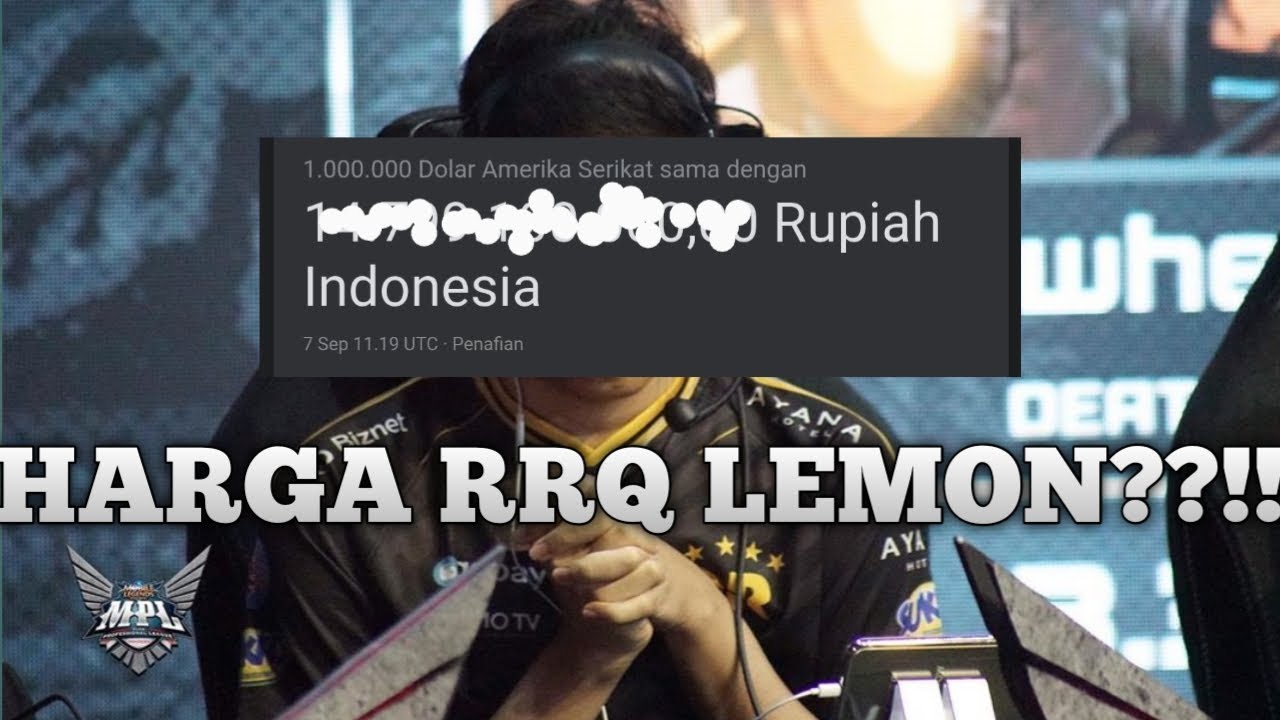 Exclusive! Harga RRQ Lemon si Alien!!!