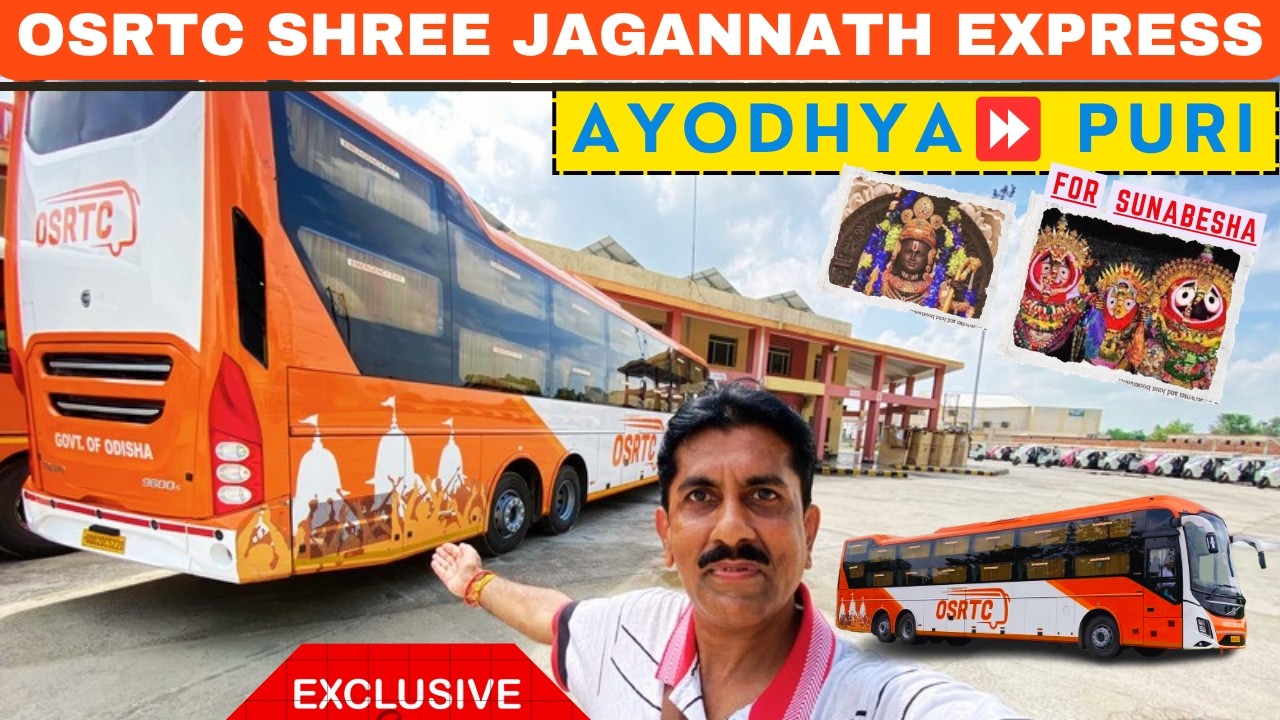 AYODHYA to PURI Direct Bus Journey | OSRTC new Luxury VOLVO Sleeper | Shree Jagannath Express Bus |