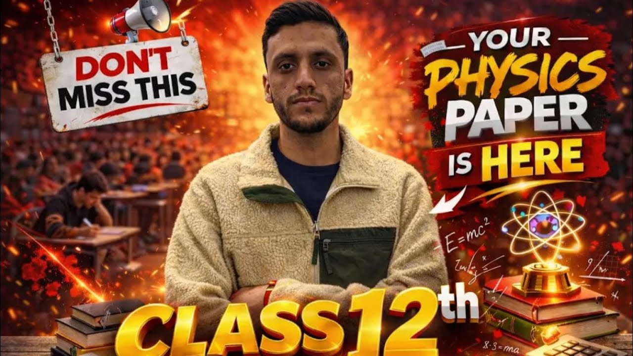CLASS 12th PHYSICS || JKBOSE || MOST EXPECTED QUESTION PAPER || BY SAJAD SIR 