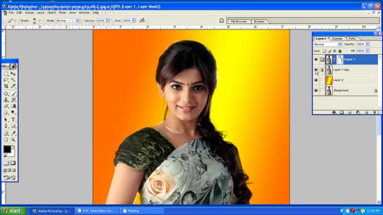Photoshop Telugu Tutorials | HOW TO CUT HAIR IN PHOTOSHOP 7 0 VIDEO