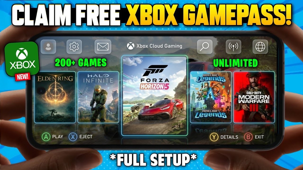 🚀 Claim *FREE* 1 Month Xbox Game Pass Primium! | Play Xbox Cloud Games on Android