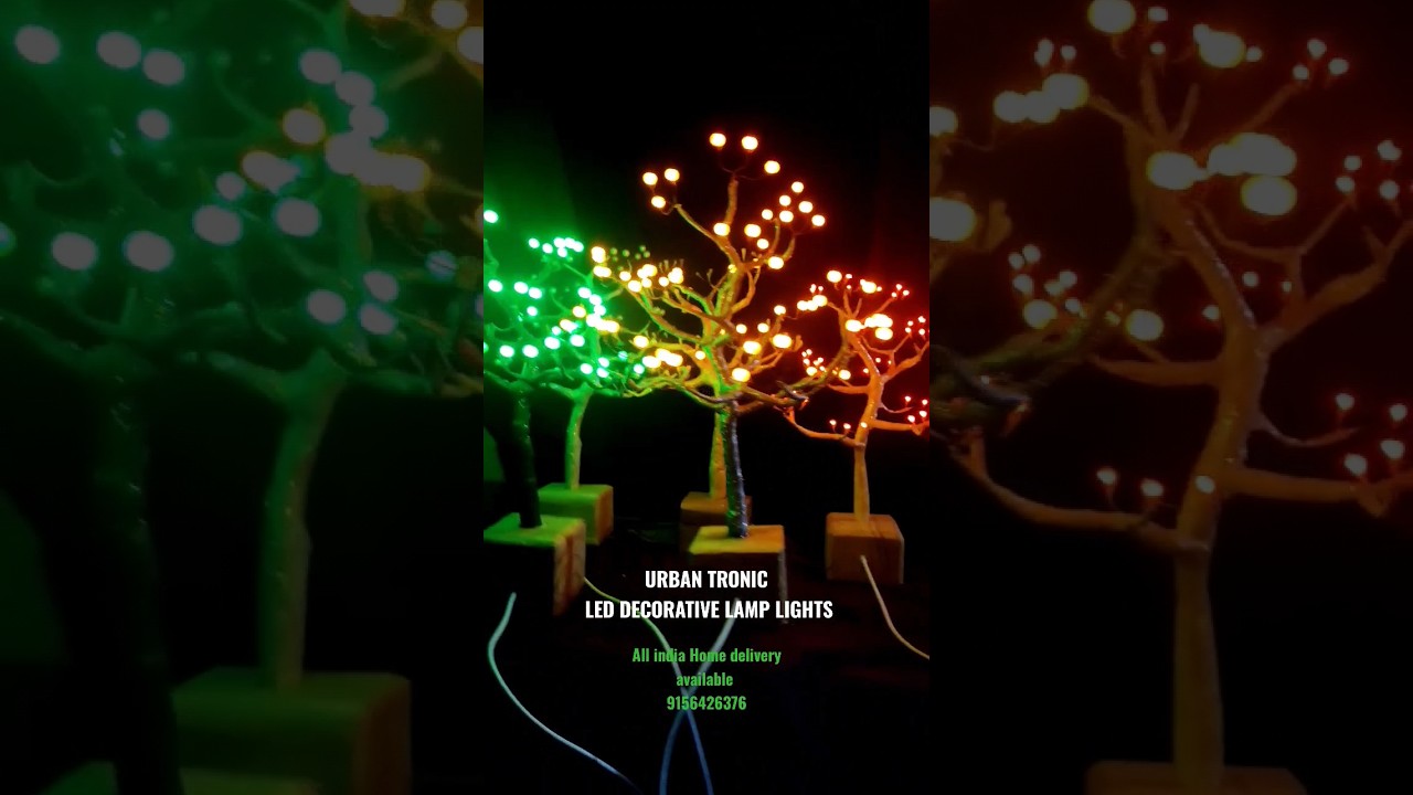 DECORATIVE LAMP LIGHT / LED TREE / BONSAI TREE / USB OPERATED/ #TREE #LEDLIGHTS #decorating