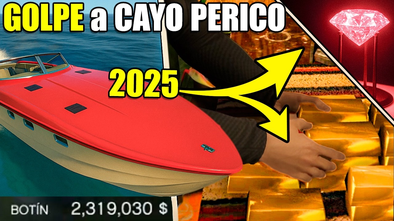 Como hacer el GOLPE a CAYO PERICO con BOLSA LLENAS DE ORO + DESAFIO DE ELITE *ACTUALIZADO 2025*