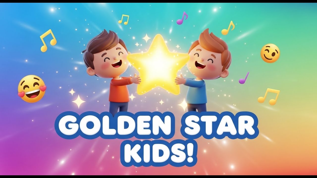 Golden Star Kids ⭐✨ | Fun Learning Songs for Kids
