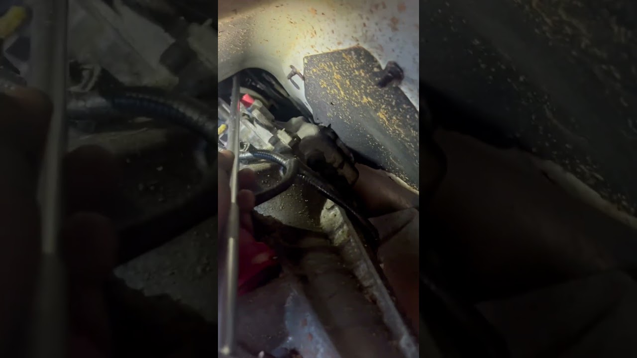 How to easily remove upper bell housing bolts