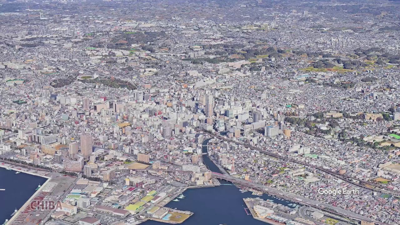 【4K】千葉市 CHIBA 空撮360°パノラマ■リニューアル → 説明欄の■プレイリスト
