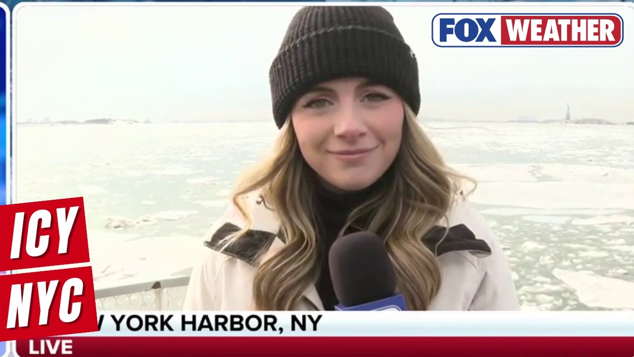 Ice Disrupts Ferry Service In New York As Temperatures Rise Above Freezing
