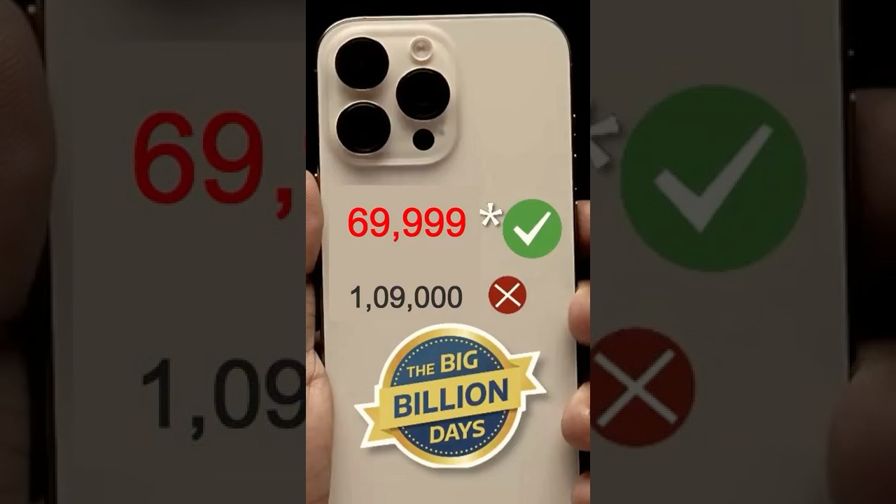 iPhone 16 Pro, который я купил за 69 999 ₹ 🤯! День миллиарда на Flipkart 2025 || Распродажа Flipk...