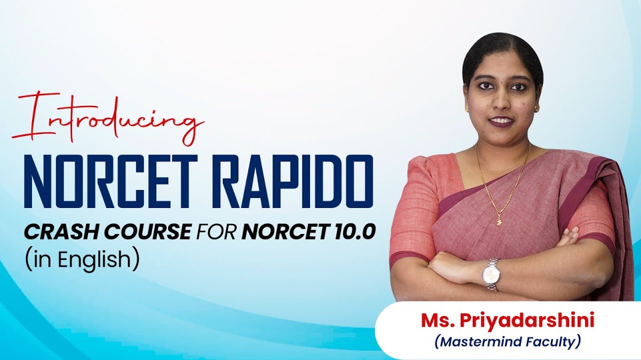 Introducing NORCET RAPIDO Crash Course for NORCET 10.0 (in English) by Ms Priyadarshini | NNL ONE