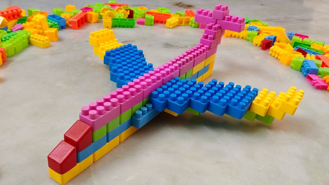 Satisfying DIY Aeroplane ASMR/Building Blocks/ block game/lego building blocks #asmr#buildingblocks