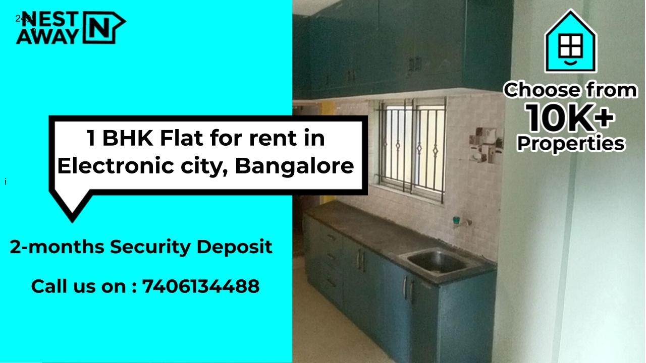 1 BHK Flat for rent in Electronic City, Bangalore | Bachelors/Family | Affordable rent | 7406134488
