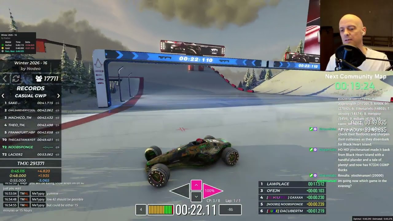 Trackmania Зима 2026-16, Медаль автора (с комментариями) - 0:044.575