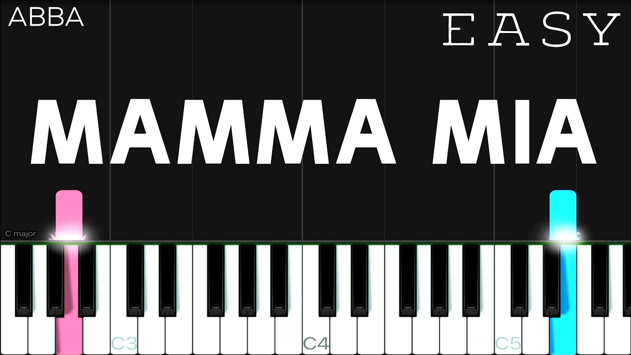 ABBA - Mamma Mia | EASY Piano Tutorial