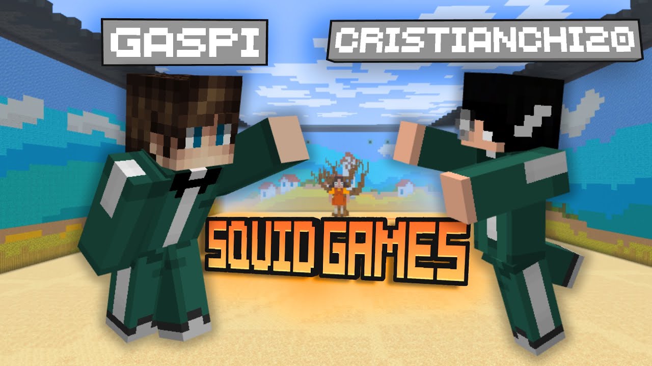JUEGO CON GASPI DEL TEMU SQUID GAMES EN MINECRAFT