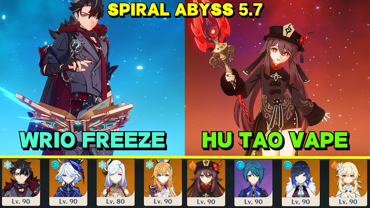 C1R0 WRIOTHESLEY x C1R1 HU TAO | Spiral Abyss 5.7/5.8 Genshin Impact