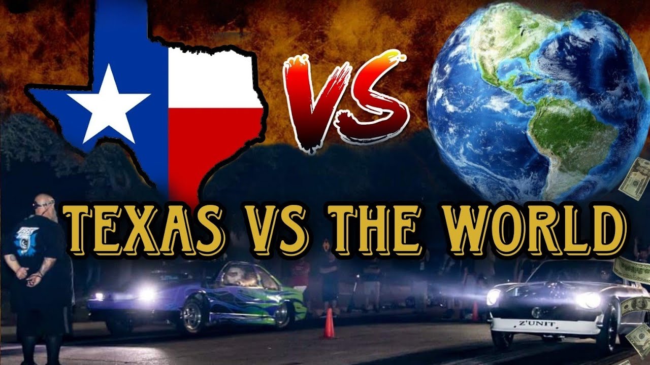TEXAS VS THE WORLD LIMPY FLASH LIGHT START SMALL TIRE STREET RACE